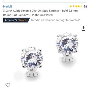 Clip on stud earrings
